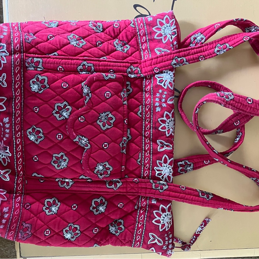 Vera Bradley Bandana Red Quilted Women's Bag
